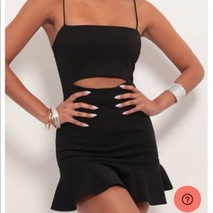 Reilly Cutout Ruffle Dress